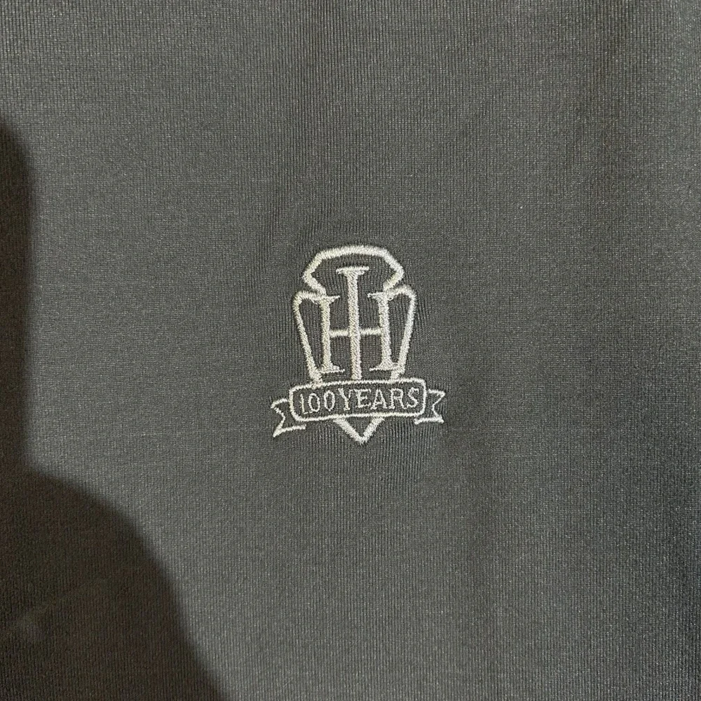 FootJoy Men Gray 1/4‎ Zip Pullover Golf Jacket Long Sleeve 100 Years Logo Size L